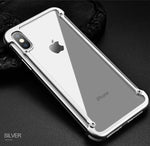 OATSBASF Airbag Metal Case For iPhone X Case Personality Airbag Shell for iPhone X Metal Bumper cover case with Gift Glass Film - Virtual Store